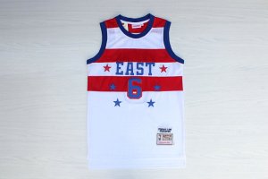 Maillot De Basket All Star 1980 Julius Winfield Erving 6 Engrener Blanc
